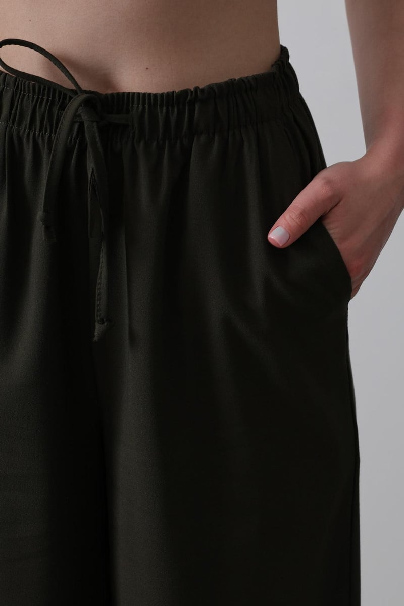 Yıkamalı Müslin Pantolon